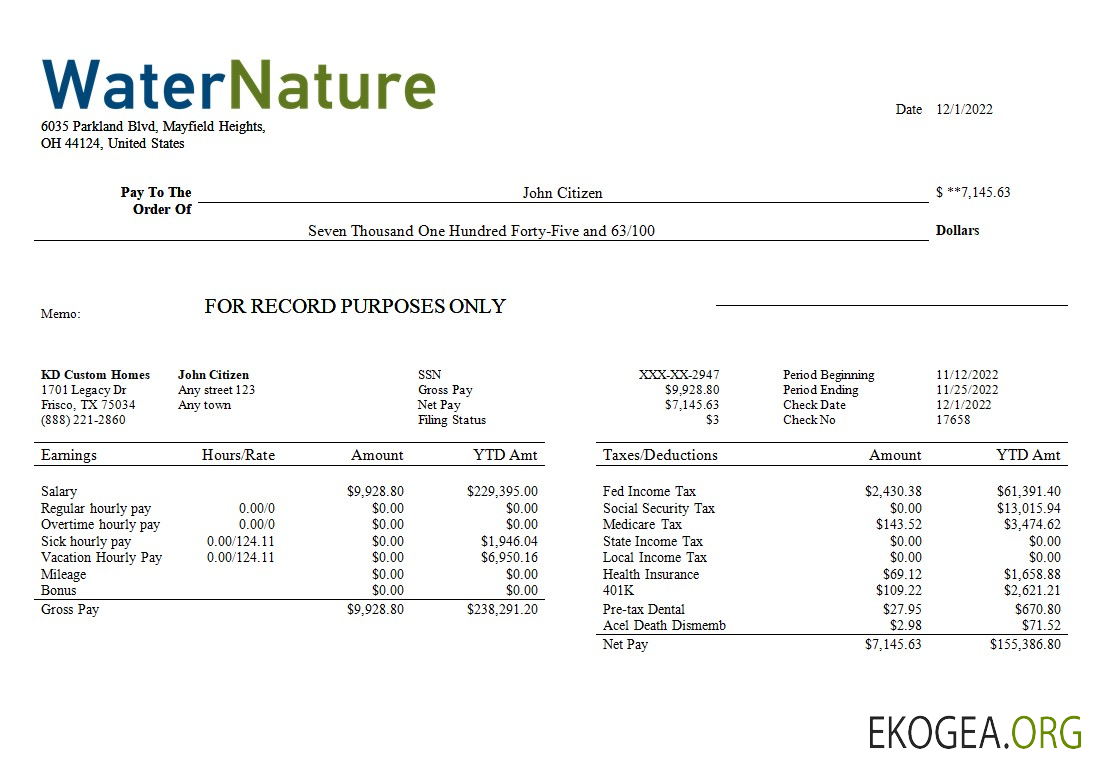 modèle de relevé de résultats modifiable de la compagnie des eaux aux formats Word et PDF